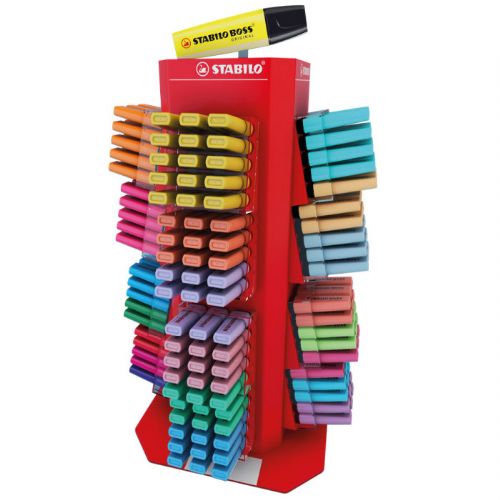 EVIDENZIATORI STABILO EXPO GIREVOLE 470 BOSS ORIGINAL + PASTEL + NATURECOLORS 70/470-1